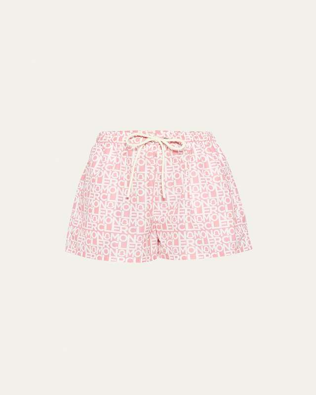 Logo Printed Drawstring Shorts